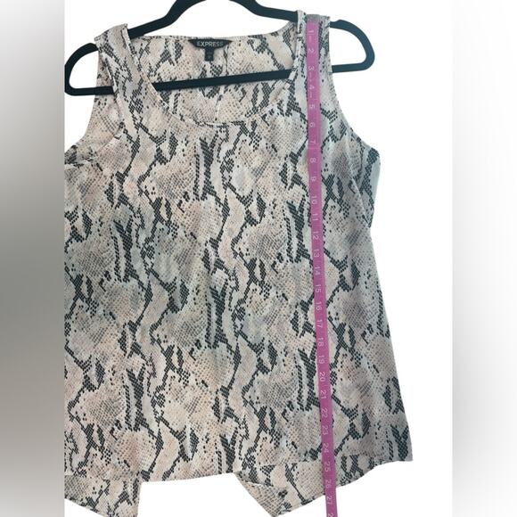 Express Snakeskin Print Tank M – Sleeveless Scoop Neck, EUC - Picture 6 of 7